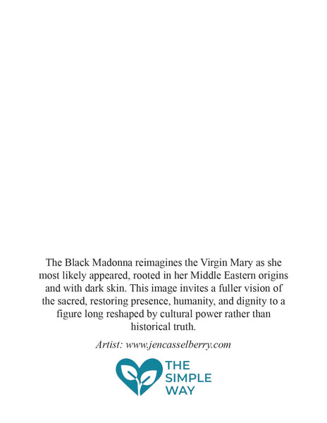 Black Madonna greeting card