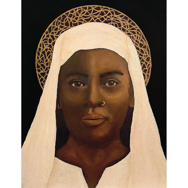 Black Madonna greeting card