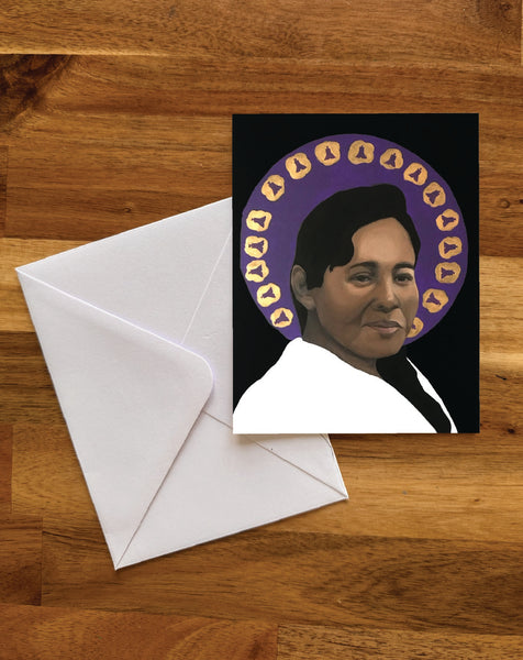 Mary Brave Bird greeting card