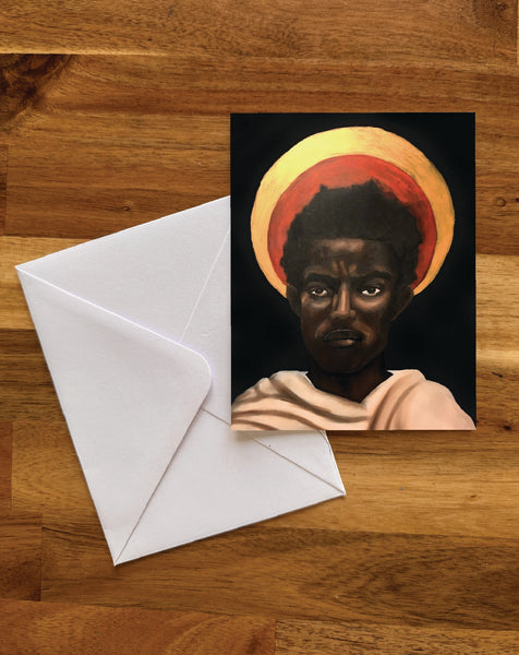 Moses the Black greeting card